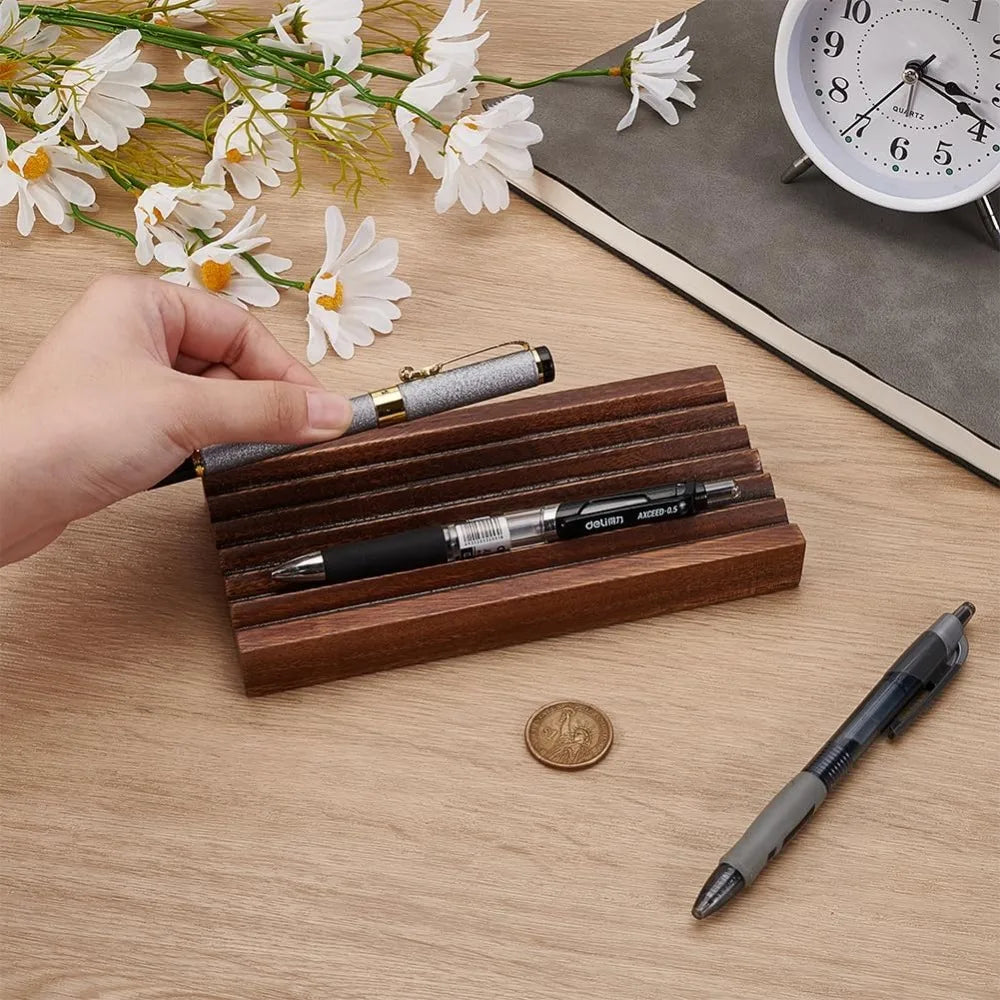 Staxio Heartwood Walnut Horizontal Pen Tray - view 3