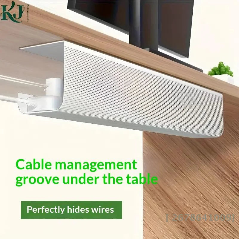 Staxio Conduit Under-Desk Metal Cable Tray - view 2