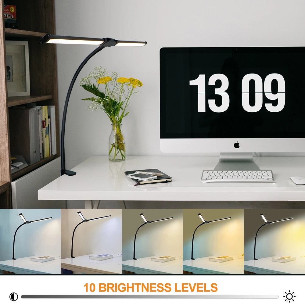 Staxio Lumen Clip-On Eye-Care Desk Lamp - view 3