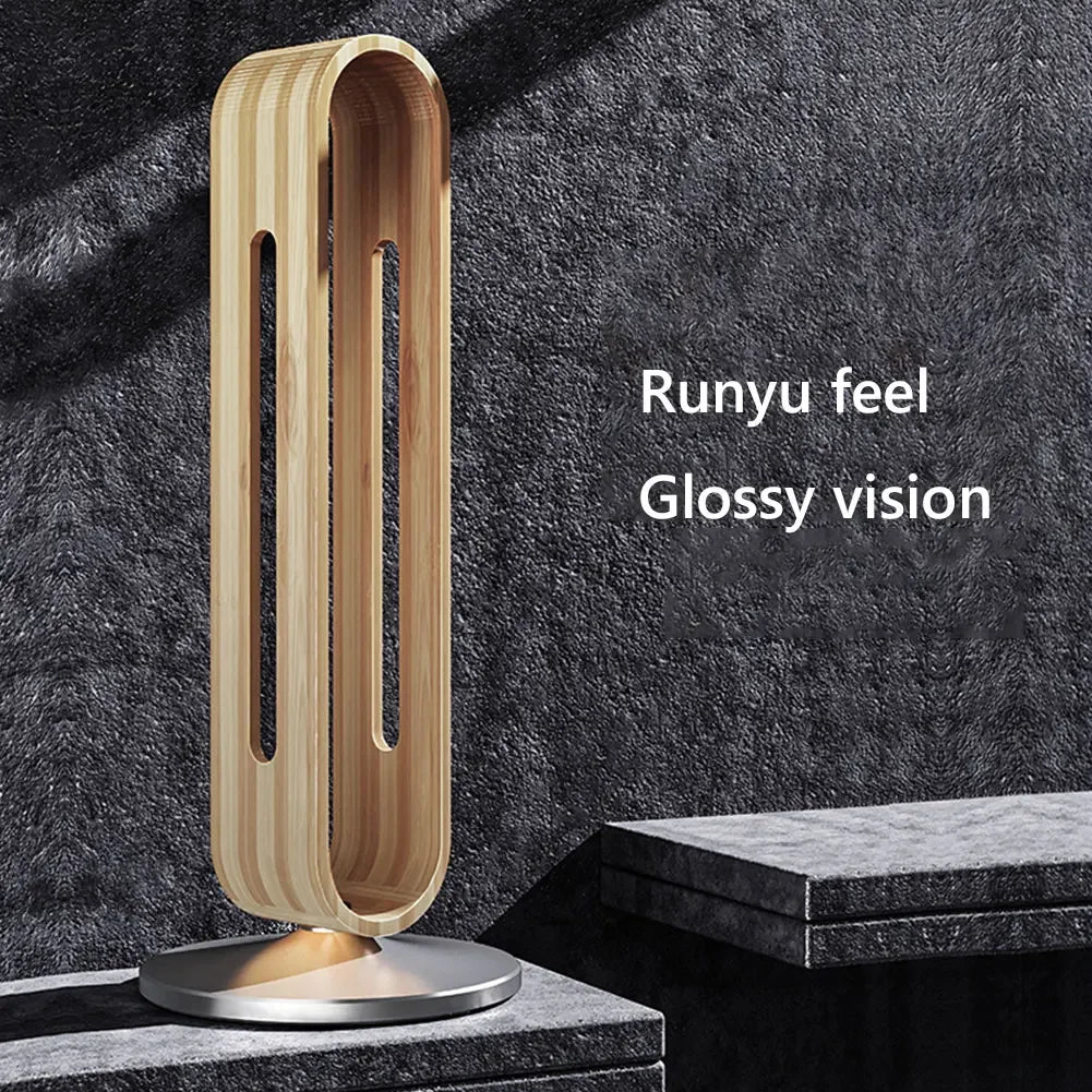 Staxio Axis Bamboo and Aluminum Headphone Stand - view 2