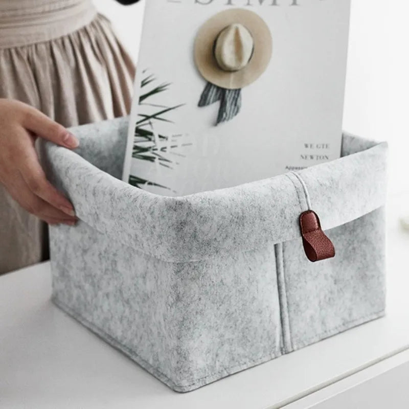 Staxio Muse Soft-Sided Felt Storage Bin - view 2