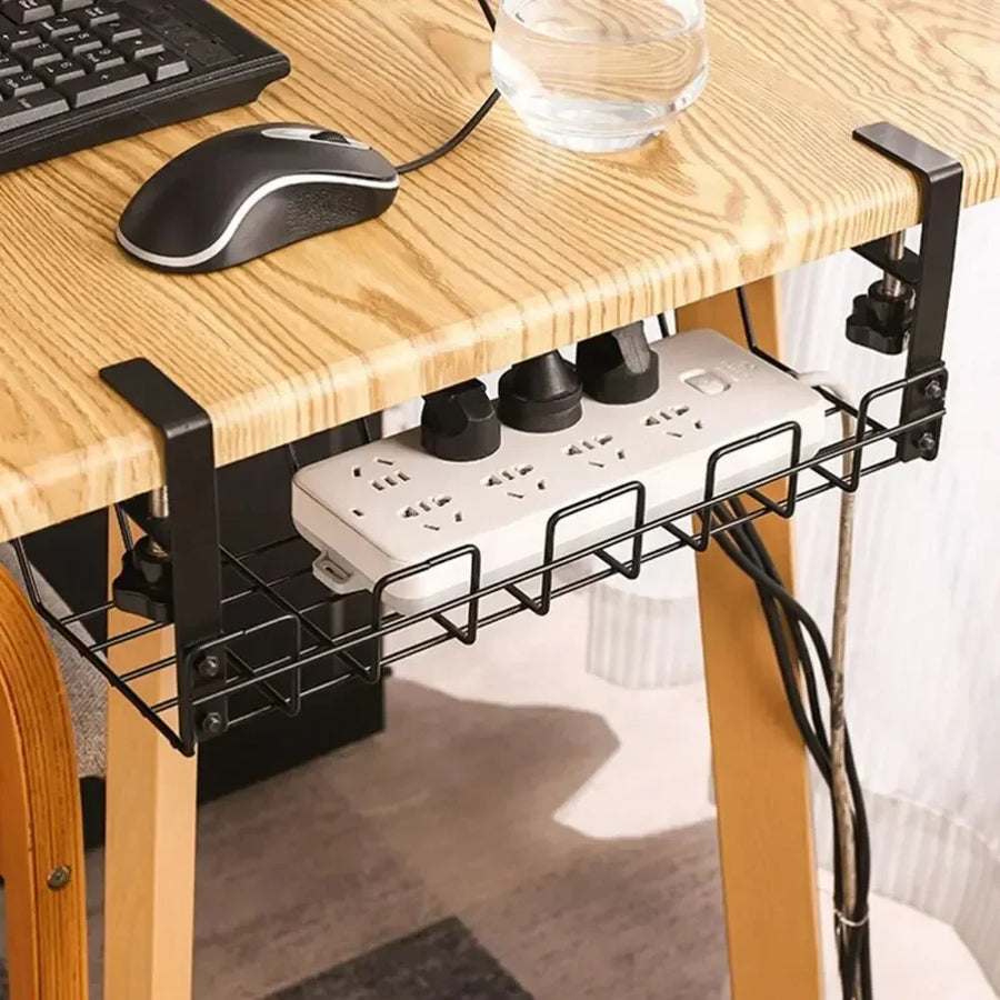 Staxio Conduit Clamp-On Under-Desk Cable Tray