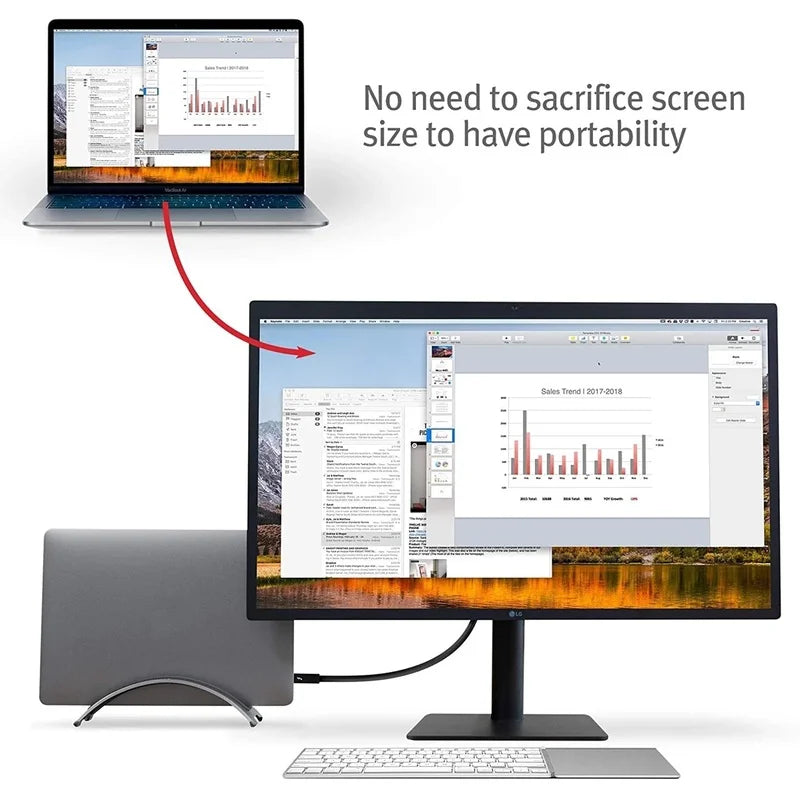 Staxio Forge Slim-Slot Vertical Laptop Dock - view 4