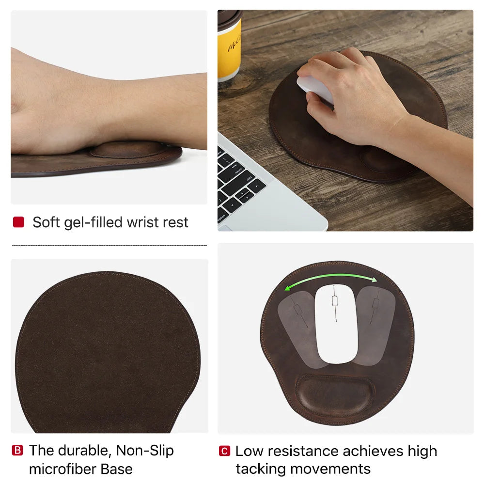 Staxio Verge Nubuck Wrist-Rest Mouse Pad - view 3