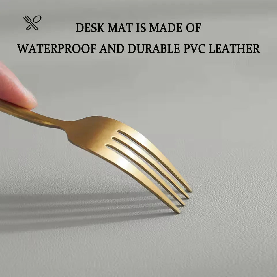 Staxio Verge Stitched-Edge Leather Desk Pad - view 5
