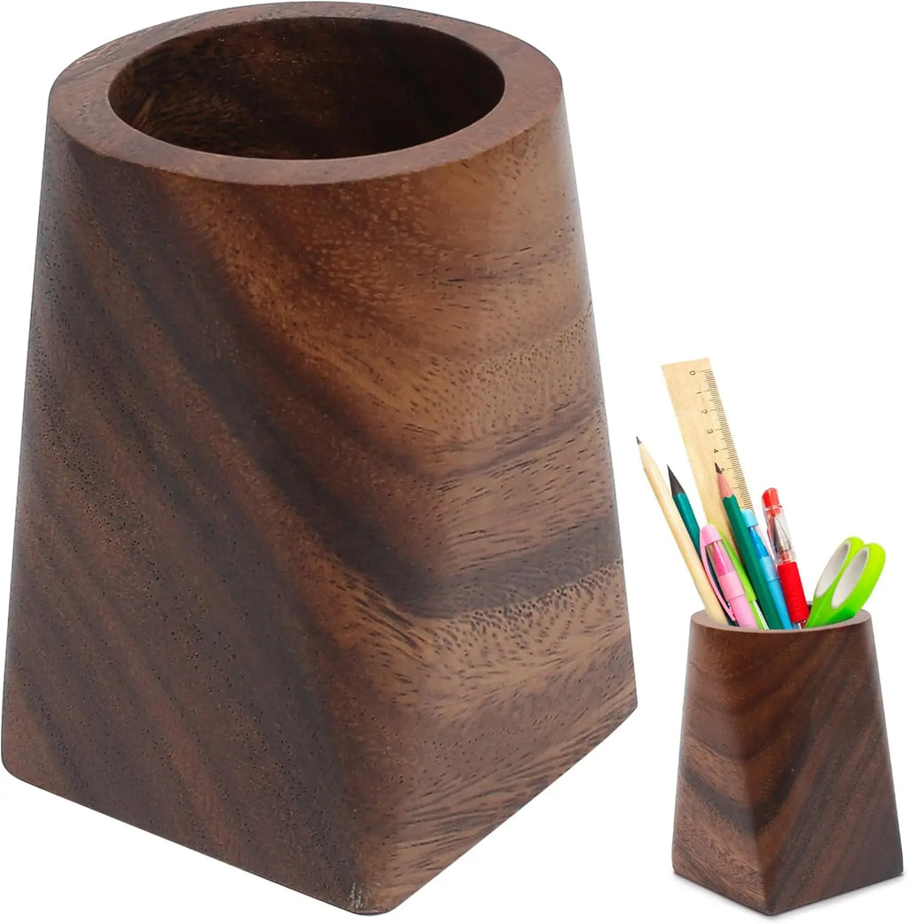 Staxio Alder Walnut Large-Capacity Desk Caddy - view 1