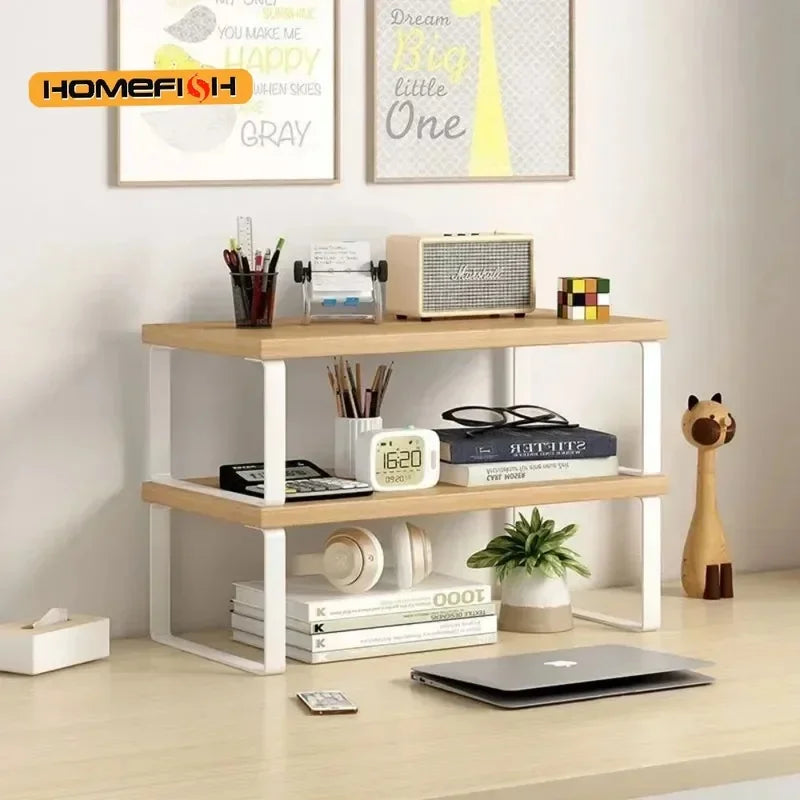 Staxio Keel Elevated Monitor Stand with Storage - view 5