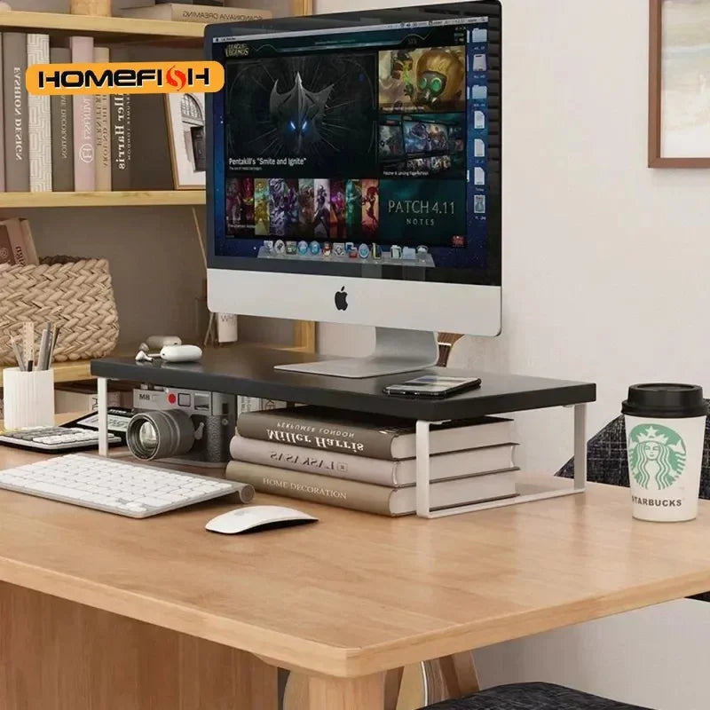 Staxio Keel Elevated Monitor Stand with Storage - view 1