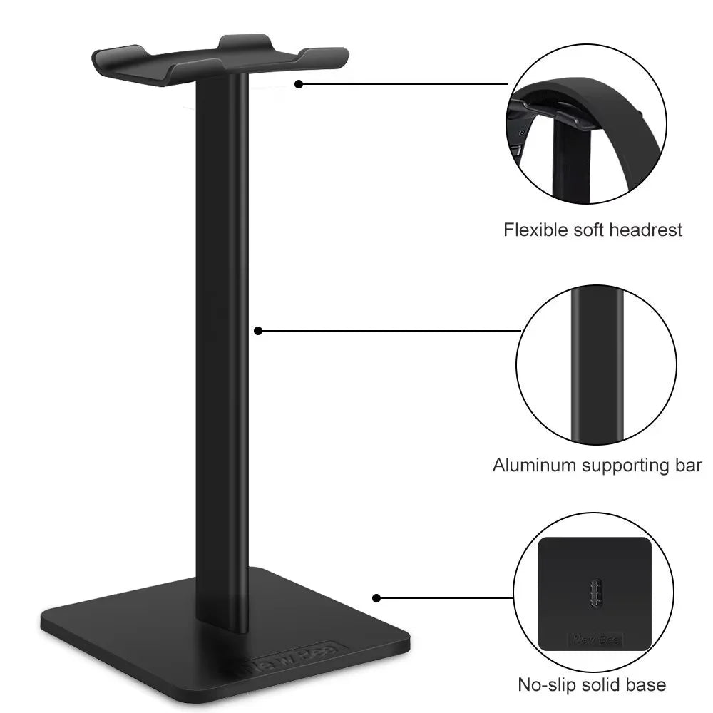 Staxio Axis Black Aluminum Headset Rack - view 4