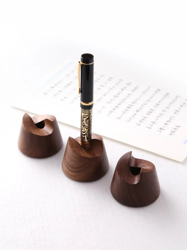 Staxio Heartwood Walnut Fountain Pen Rest - view 5