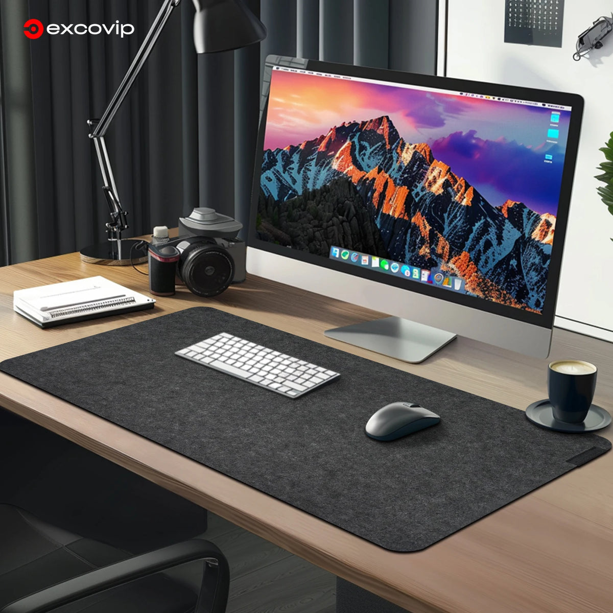 Staxio Quiet Wide-Format Felt Desk Mat - view 1