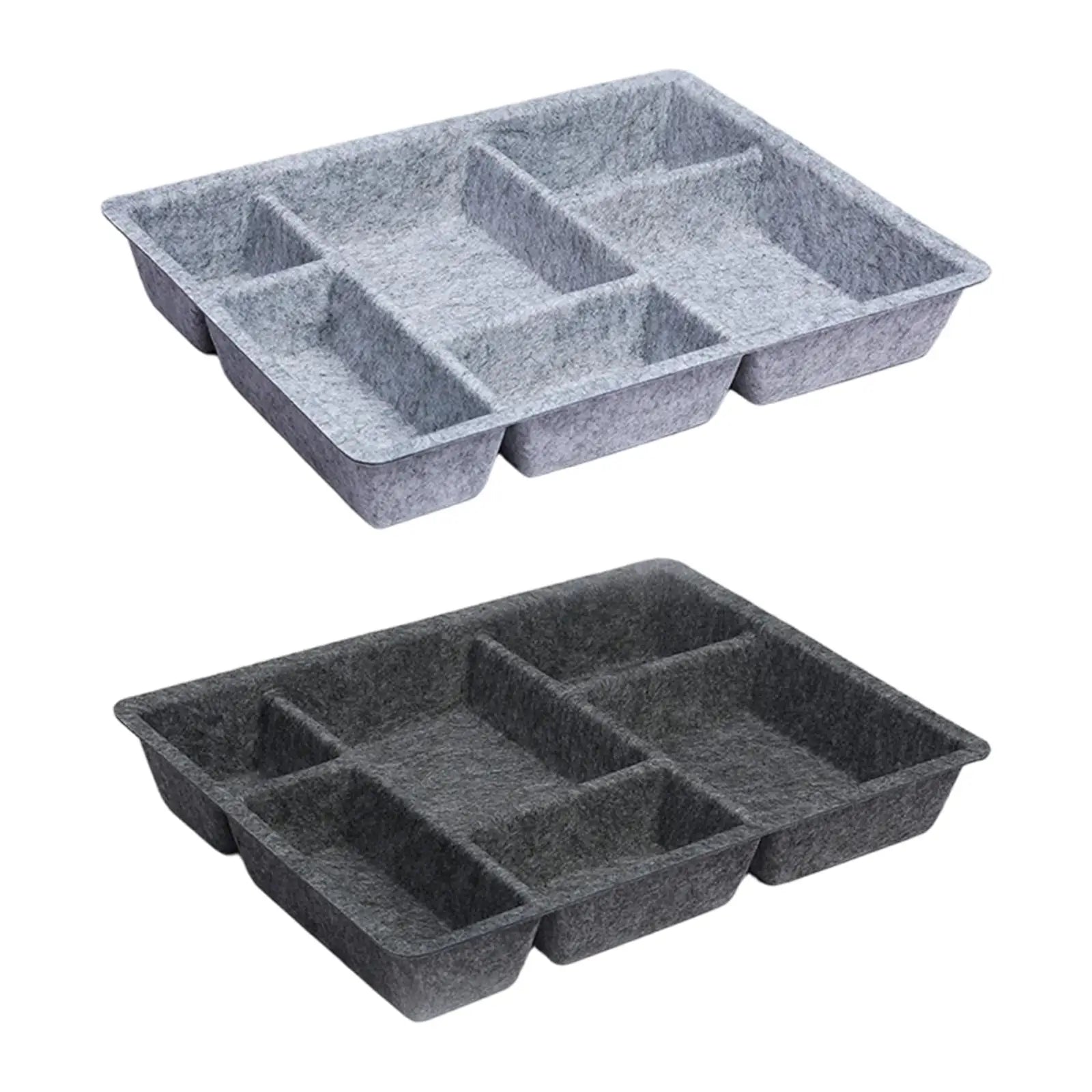 Staxio Loft Six-Compartment Felt Drawer Tray - view 1